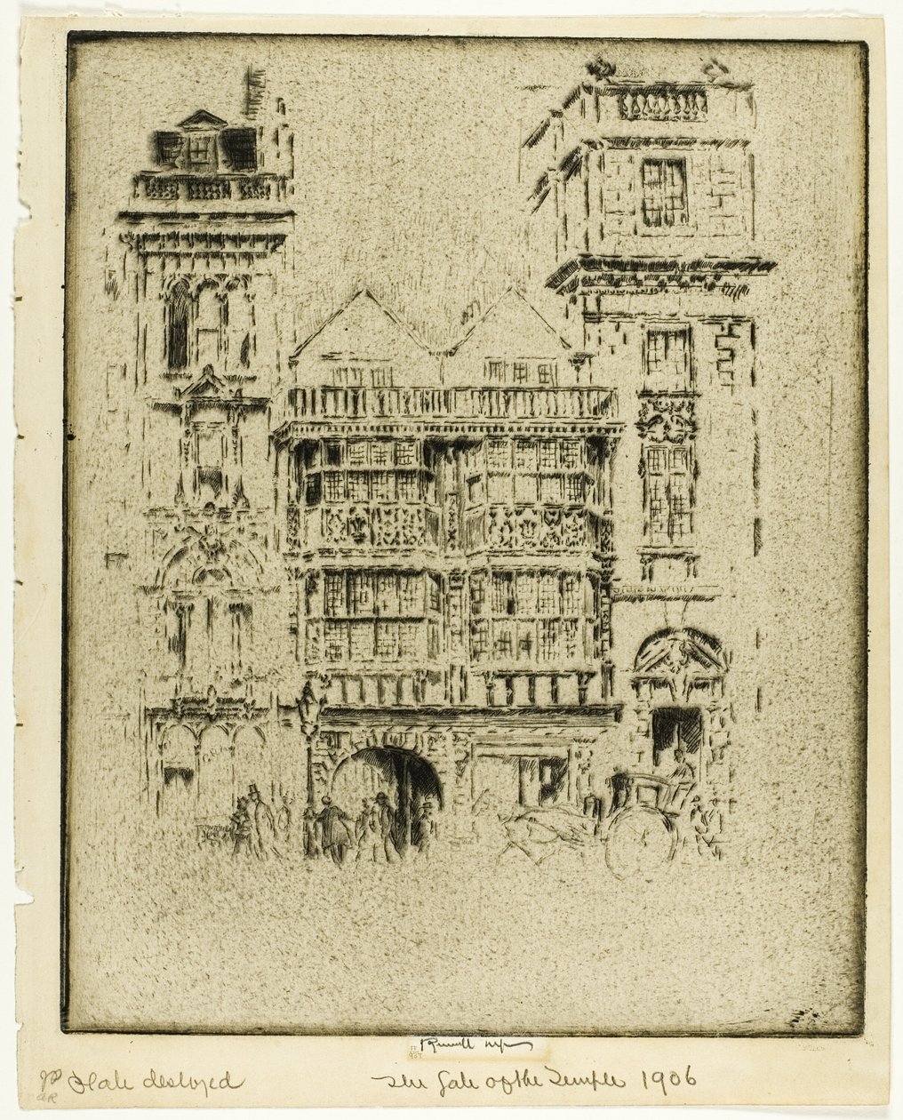 Das Tor des Tempels von Joseph Pennell