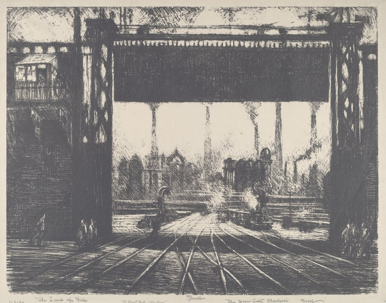 Das Eisentor, Charleroi von Joseph Pennell