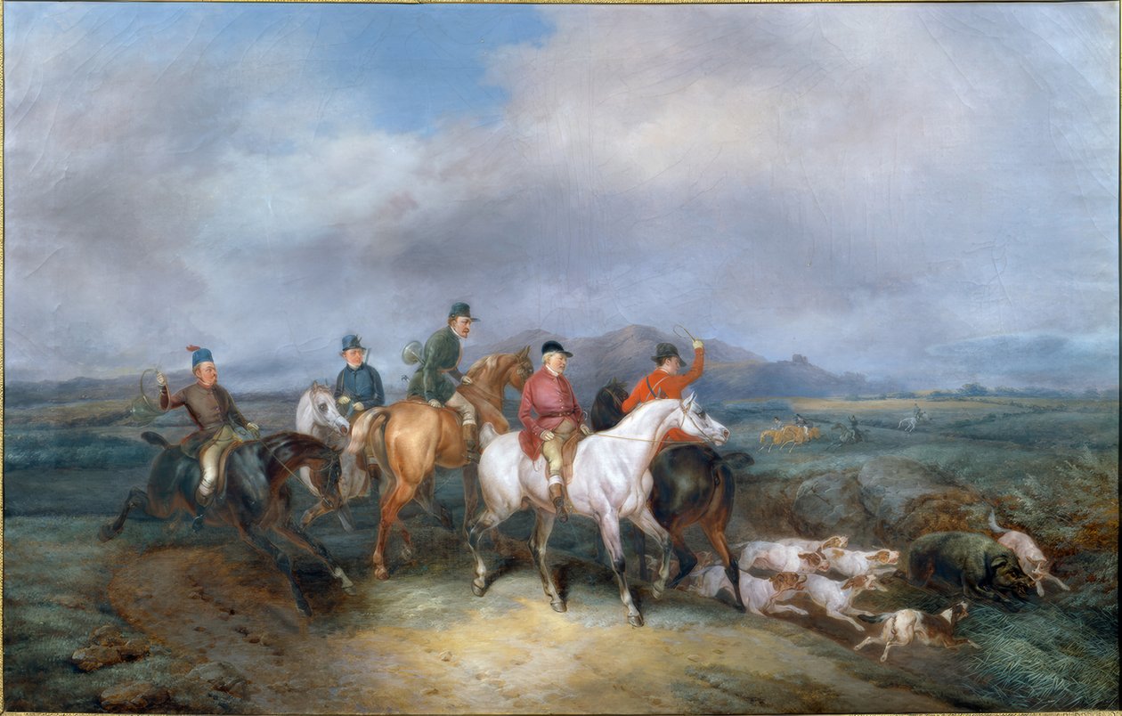 Eberjagd von Joseph Simon Volmar