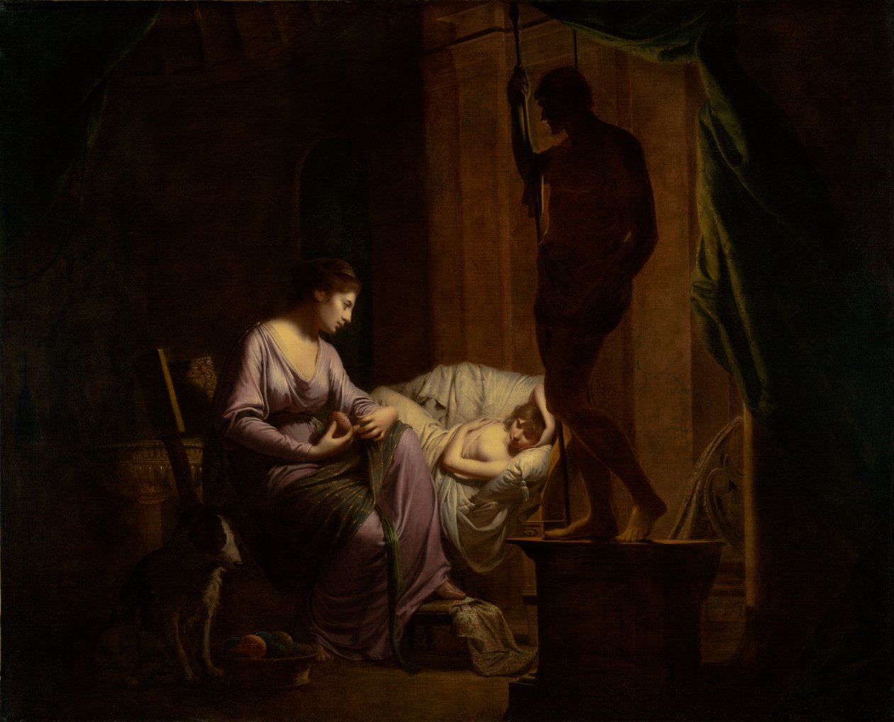 Penelope, die ihr Netz auftrennt, 1783-4 von Joseph Wright of Derby