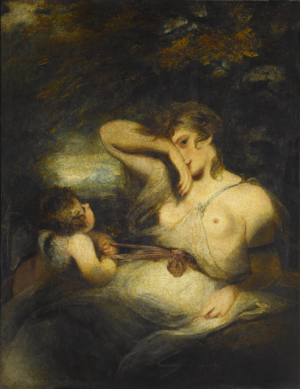 Die Schlange im Gras (Liebe löst die Zone der Schönheit), 1785 von Joshua Reynolds