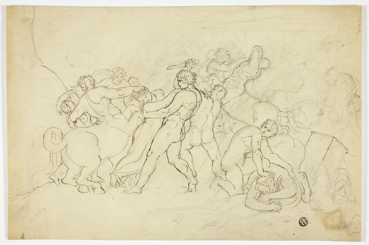 Schlacht der Lapithen und Kentauren von Joshua Cristall