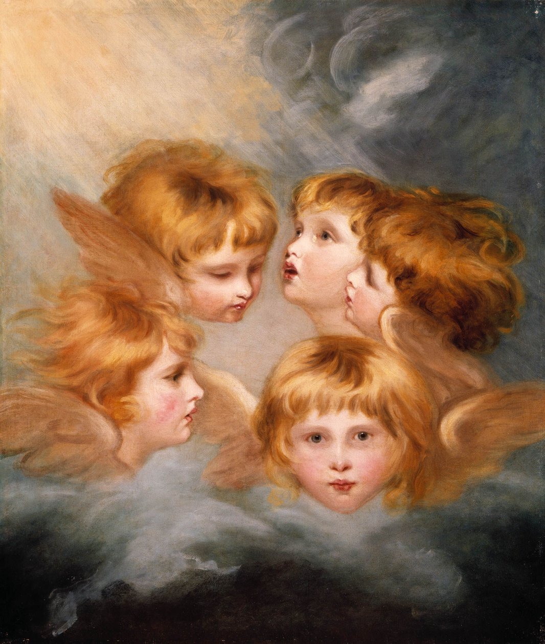 Köpfe von Engeln: Miss Frances Gordon von Joshua Reynolds