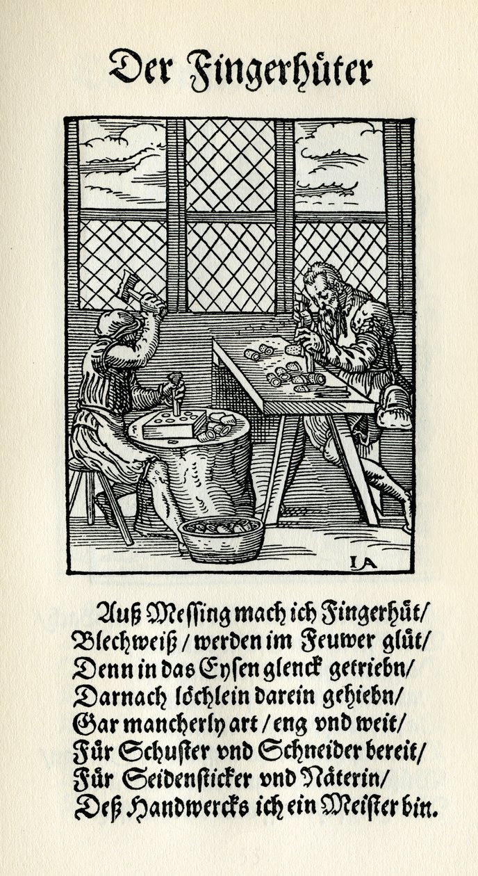 Fingerhutmacher von Jost Amman