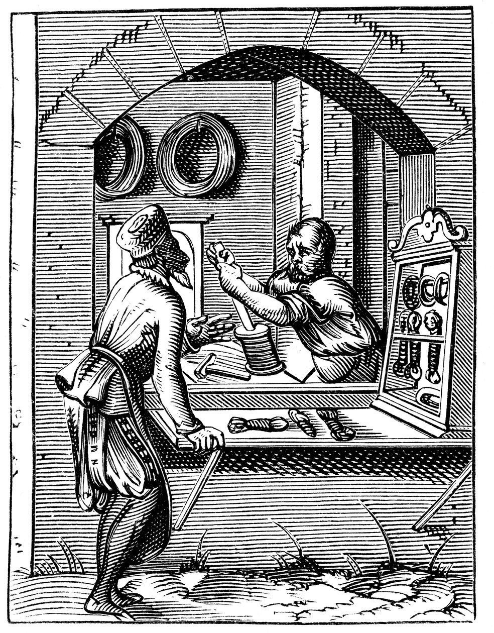 Drahtarbeiter, 16. Jahrhundert von Jost Amman