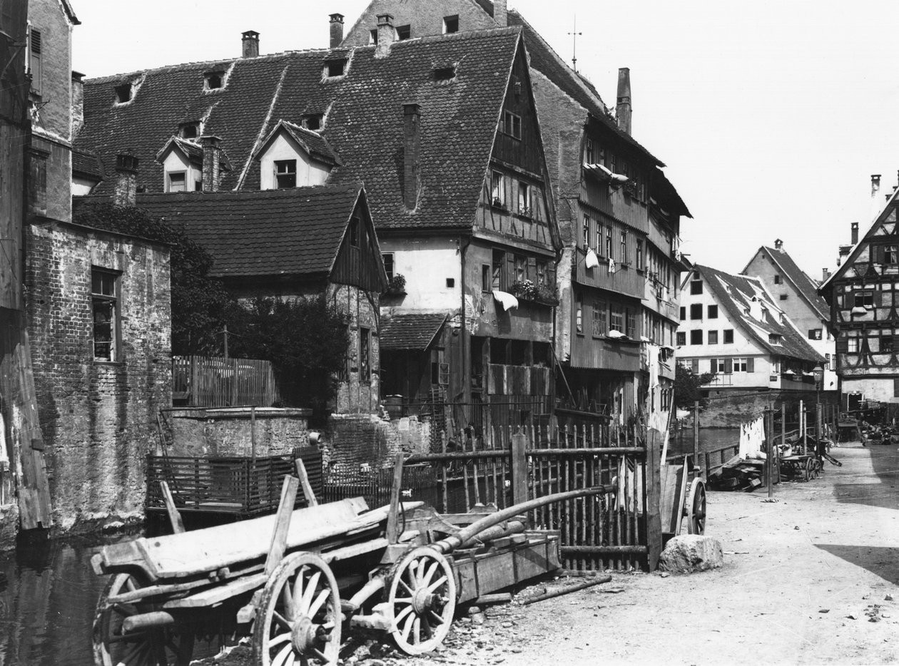 Ansicht des alten Viertels, Ulm, ca. 1910 von Jousset