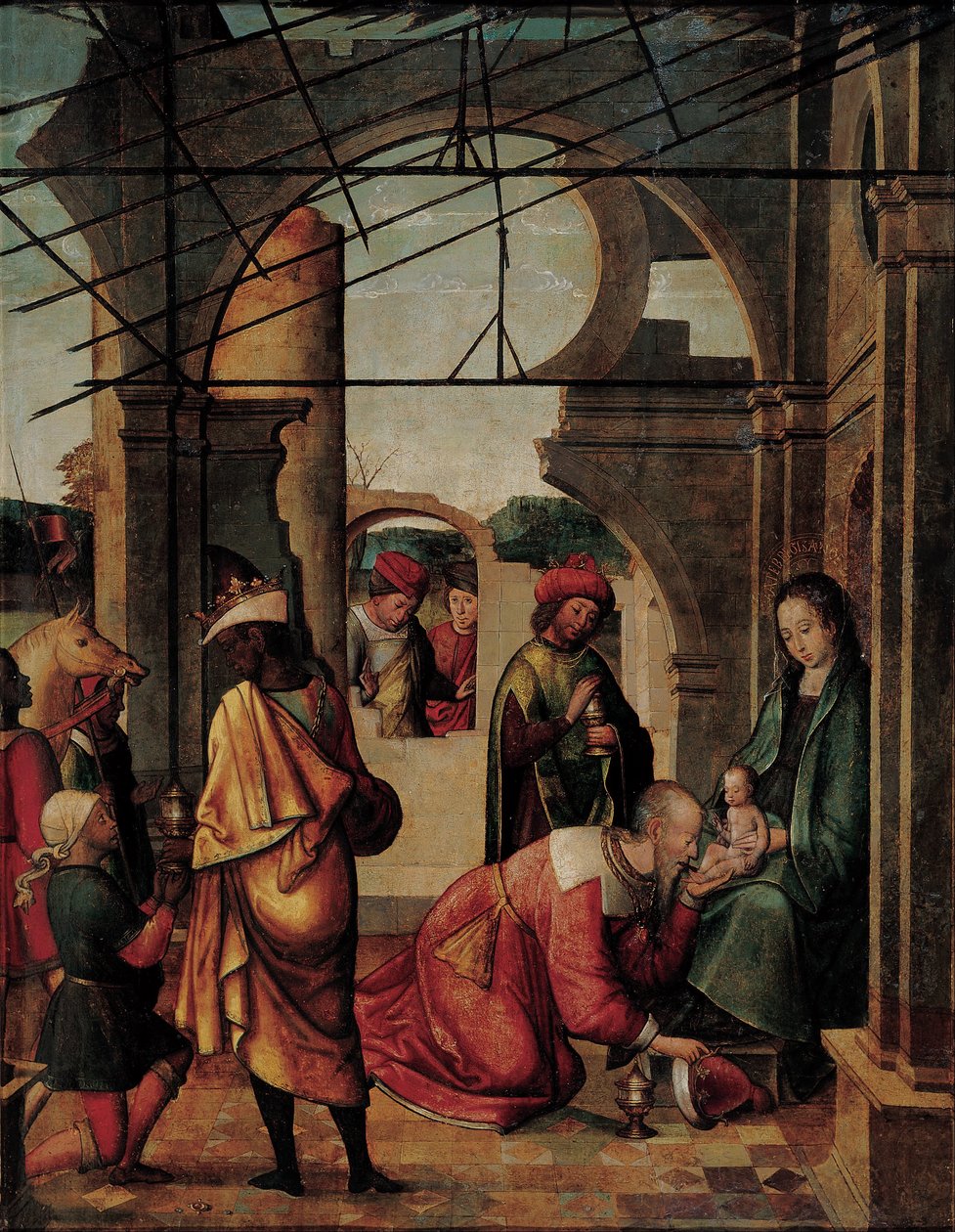 Die Anbetung der Heiligen Drei Könige von Juan de Borgoña