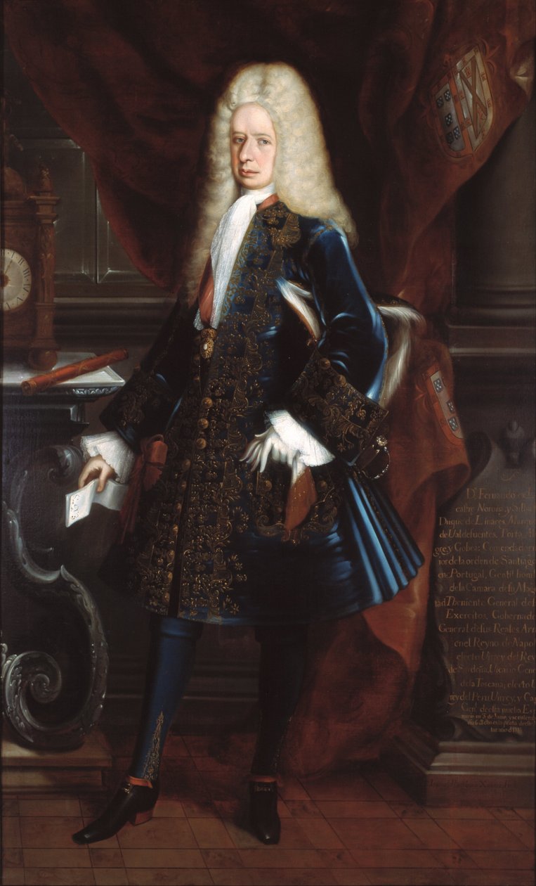 Porträt des Vizekönigs Herzog von Linares von Juan Rodríguez Juárez
