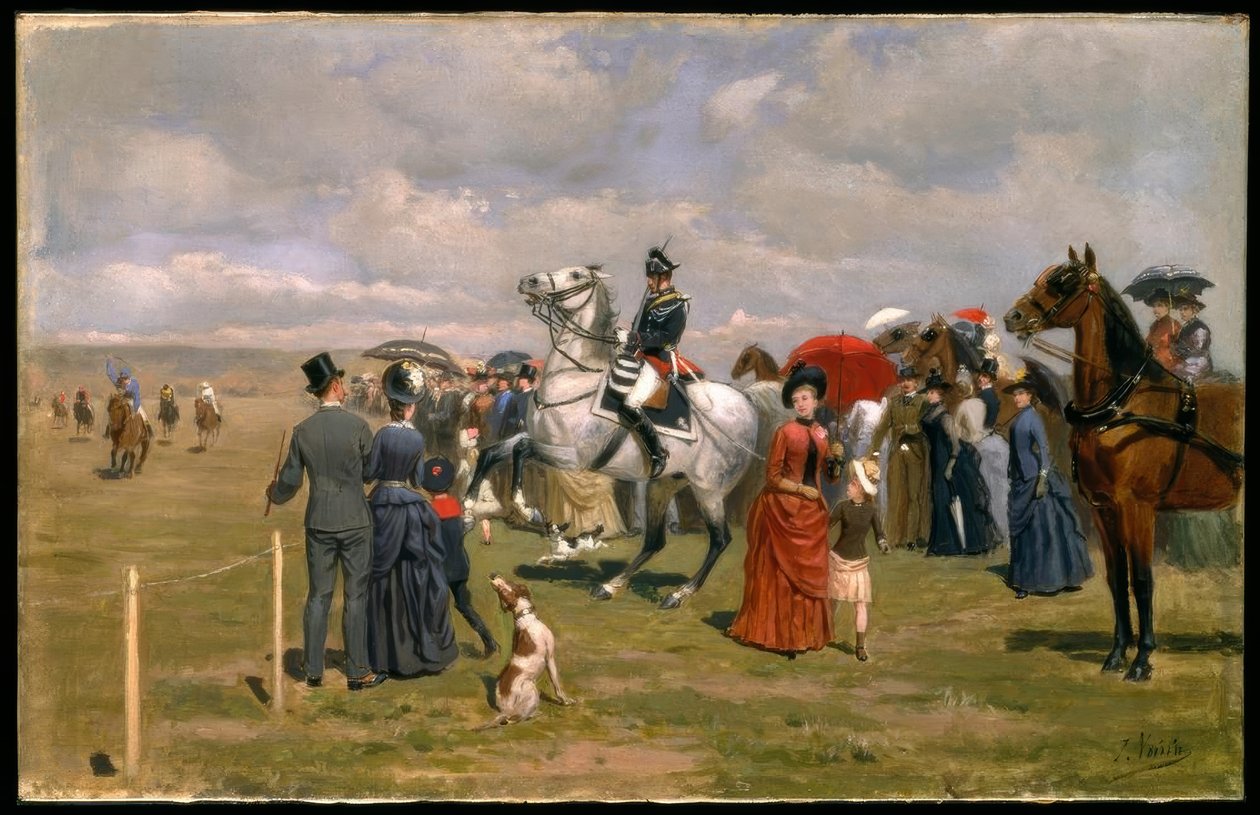J. A. Voirin, Begierig am Rennen teilzunehmen von Jules Antoine Voirin