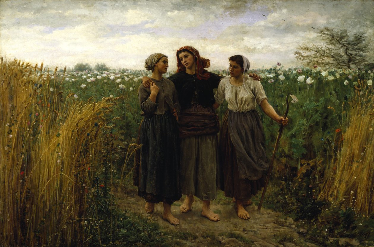 Rückkehr von den Feldern, 1871 von Jules Breton
