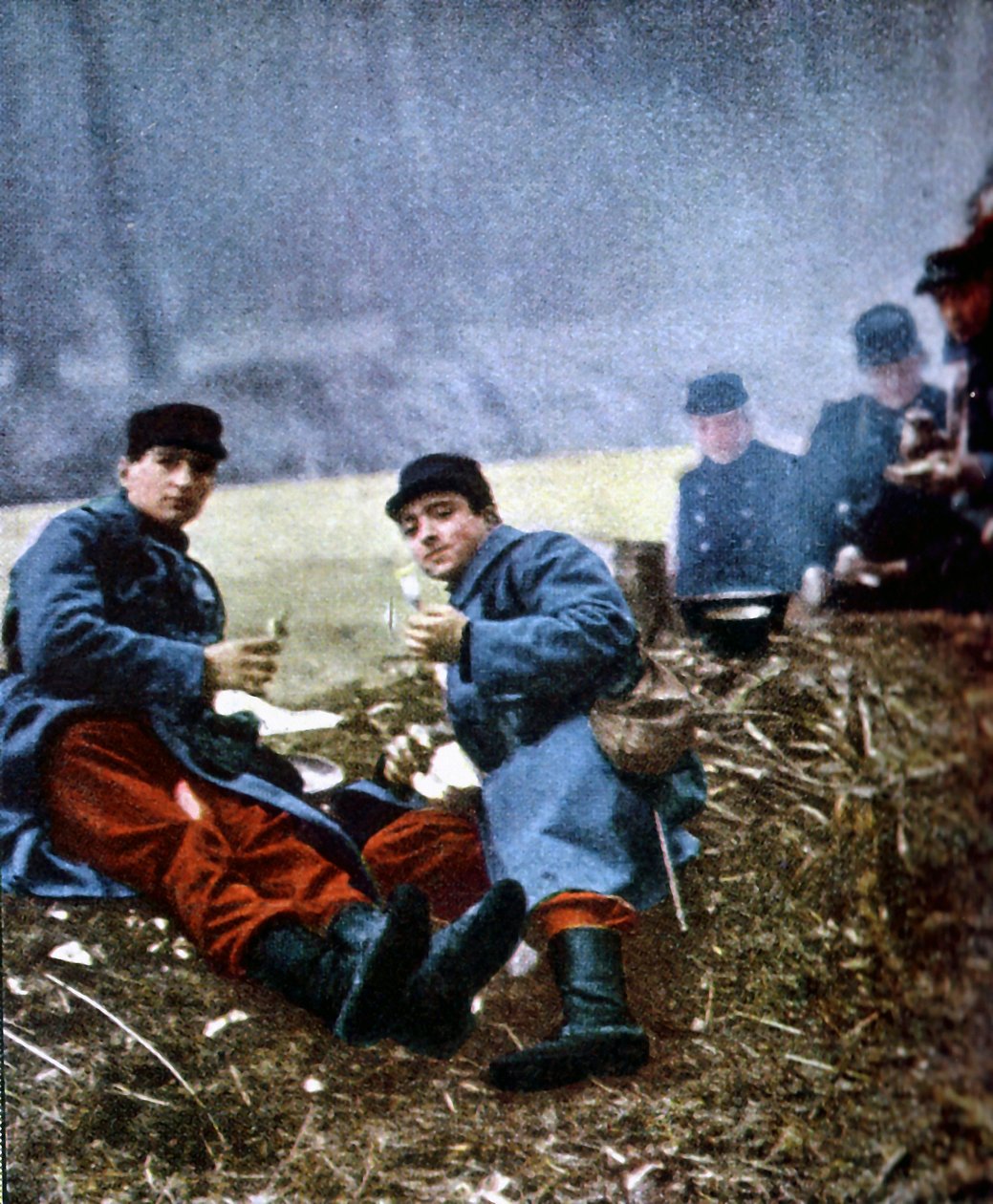 Französische Soldaten, Marne, September 1914 von Jules Gervais Courtellemont