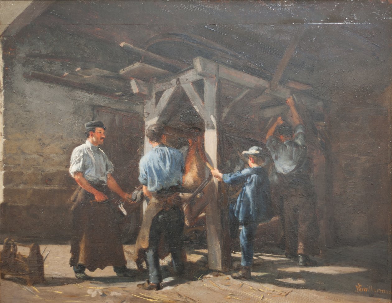 Schmiede Friedli in Saint-Blaise von Jules Jacques Jacot Guillarmod