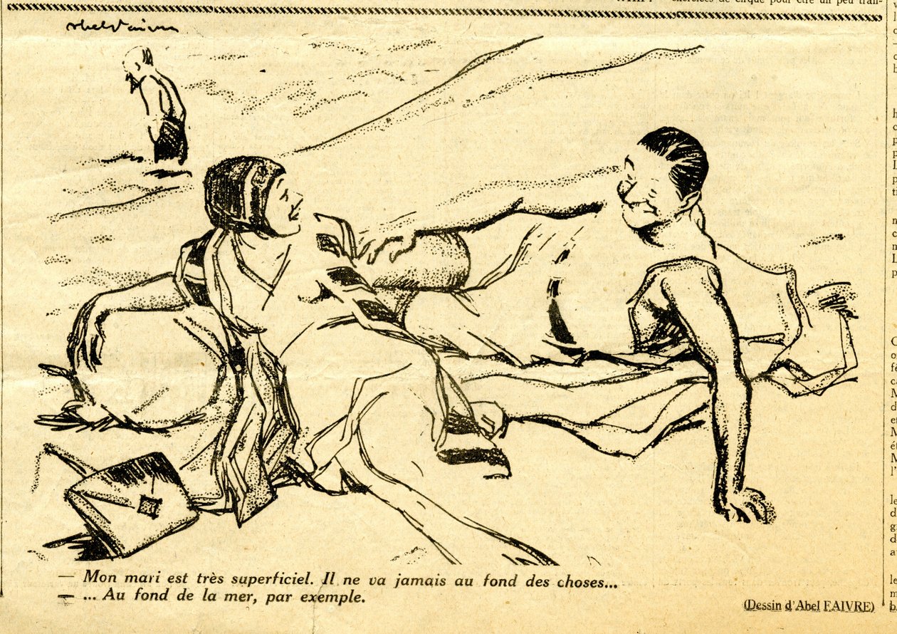 Candide, Satirisch in N & B von Jules Abel Faivre
