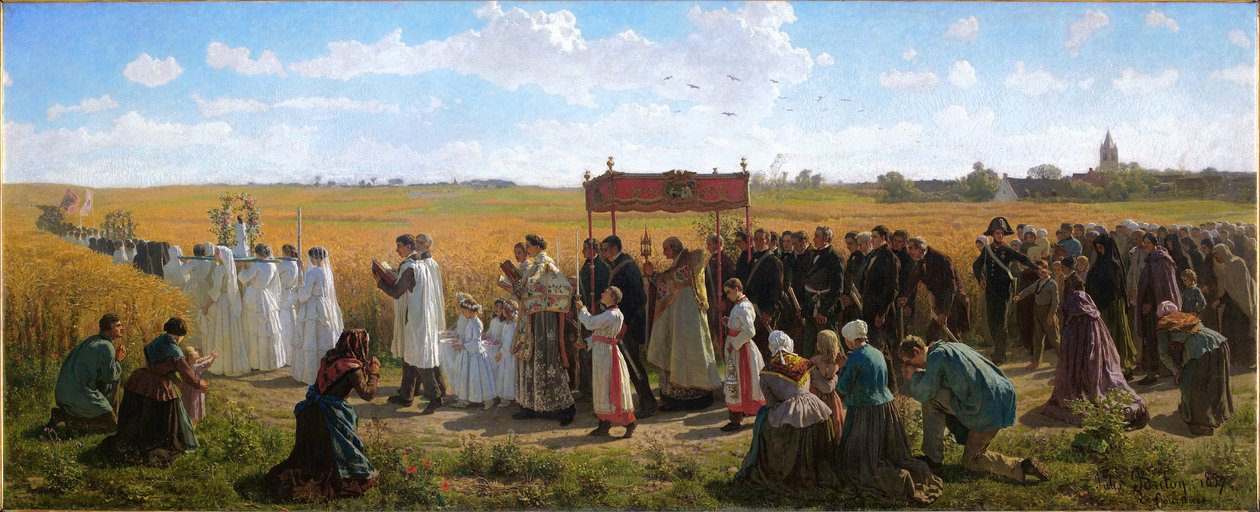 Der Segen des Weizens in Artois von Jules Breton