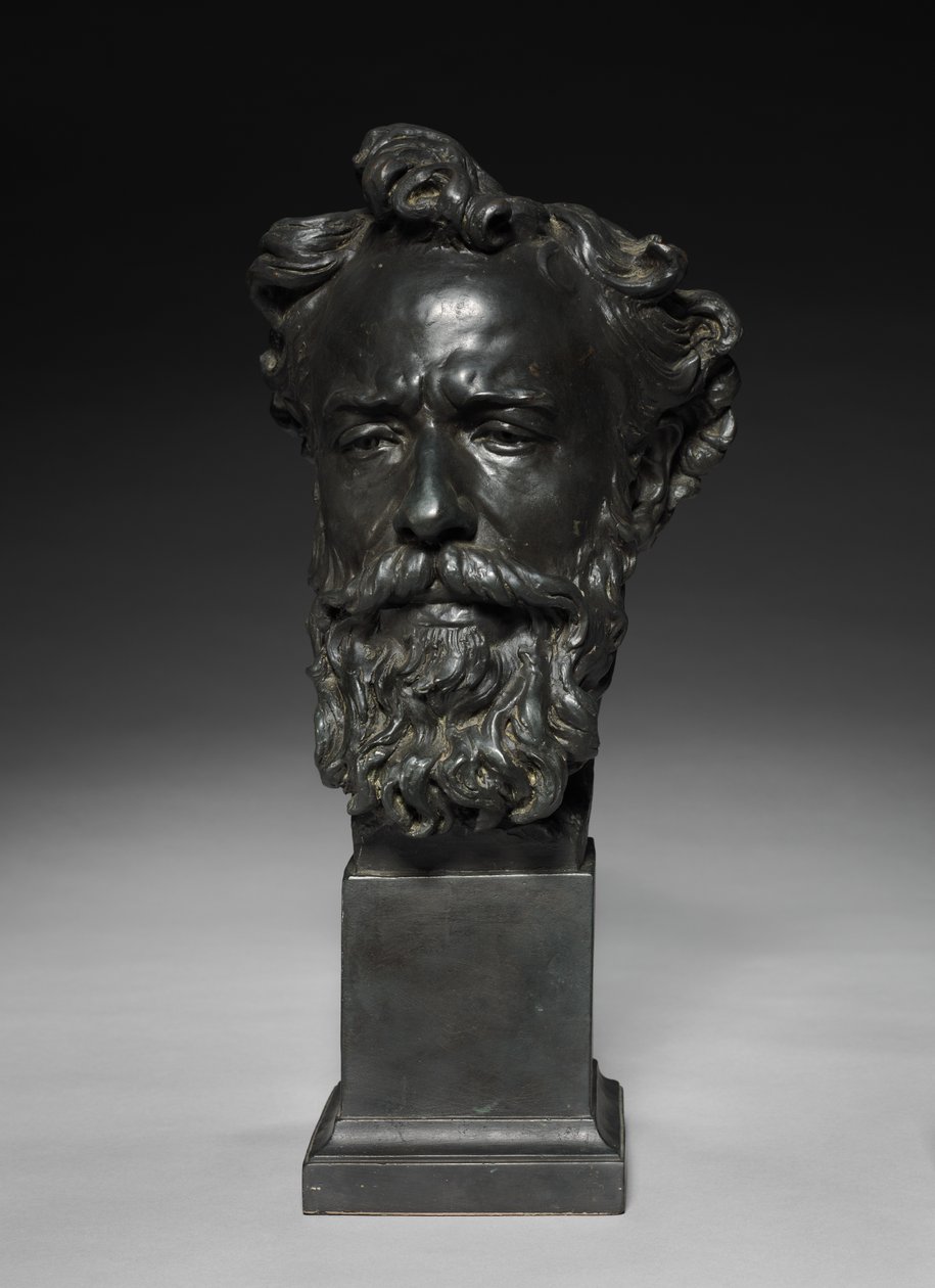 Kopf von Alphonse Legros, ca. 1876 von Jules Dalou