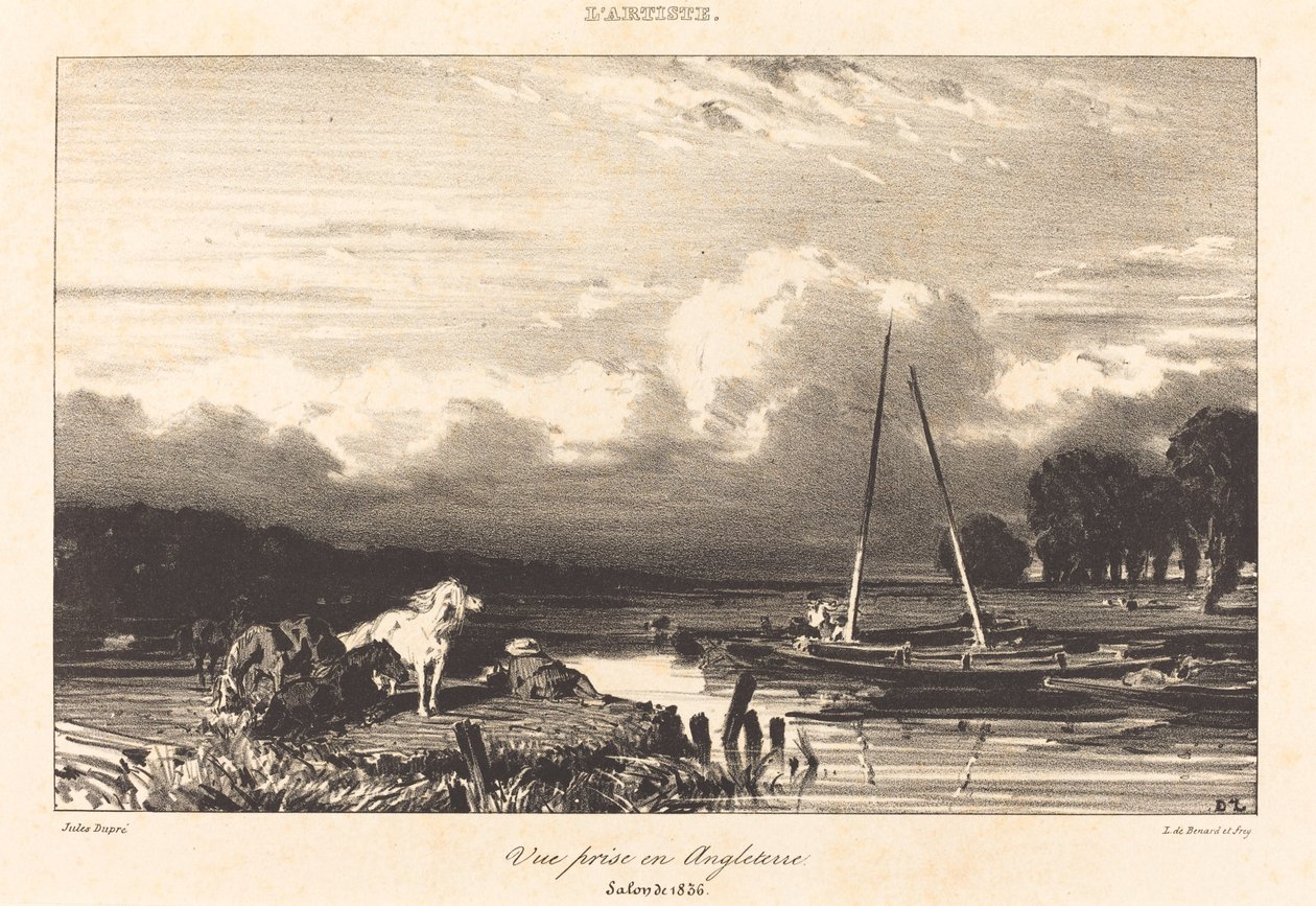 Ansicht in England von Jules Dupré