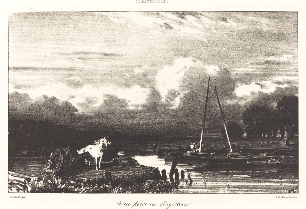 Ansicht in England (Vue prise en Angleterre) von Jules Dupré