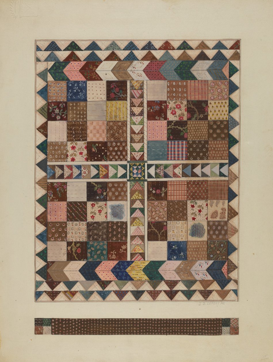 Patchwork-Kinderbettdecke von Jules Lefevere