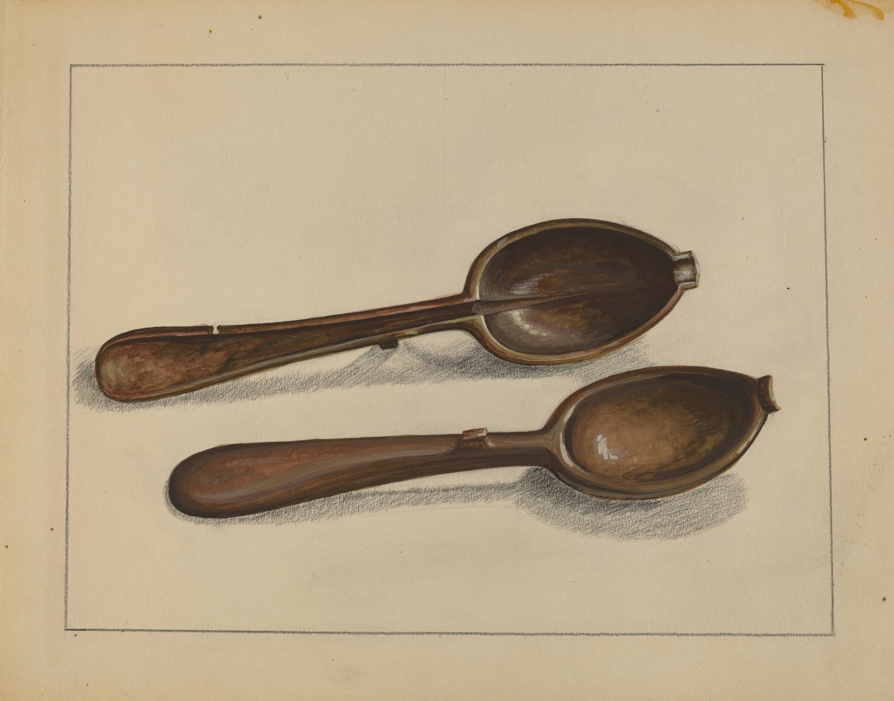 Esslöffel-Form, ca. 1936 von Jules Lefevere