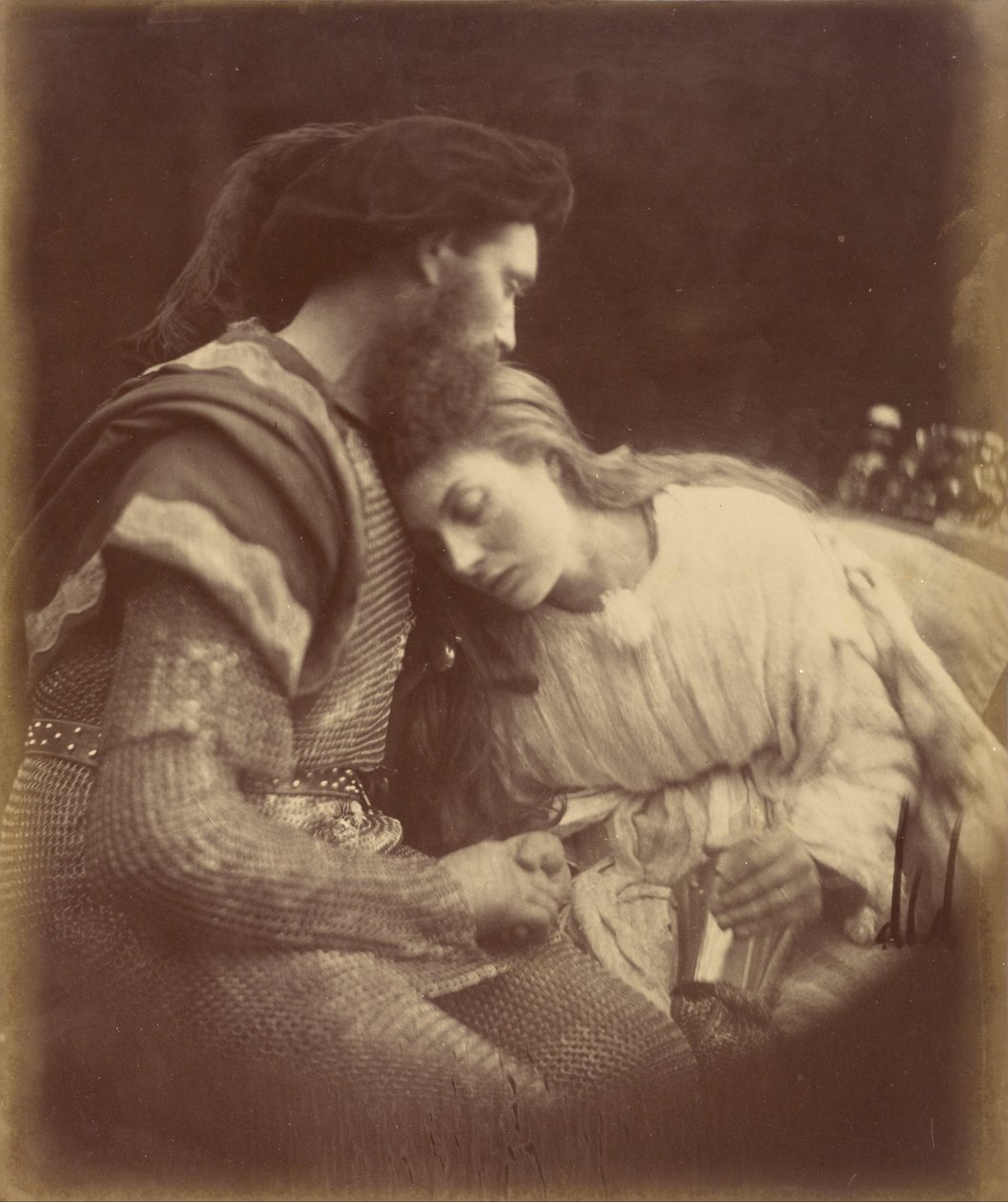 Der Abschied von Sir Lancelot und Königin Guinevere von Julia Margaret Cameron