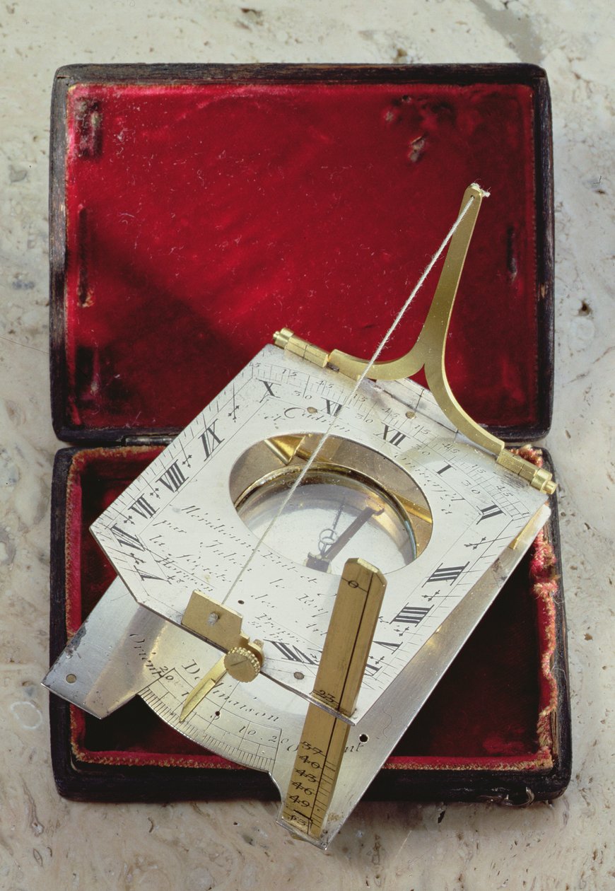 Universale Neigungssonnenuhr, von der Kunstgesellschaft, Paris, ca. 1730 von Julien Le Roy