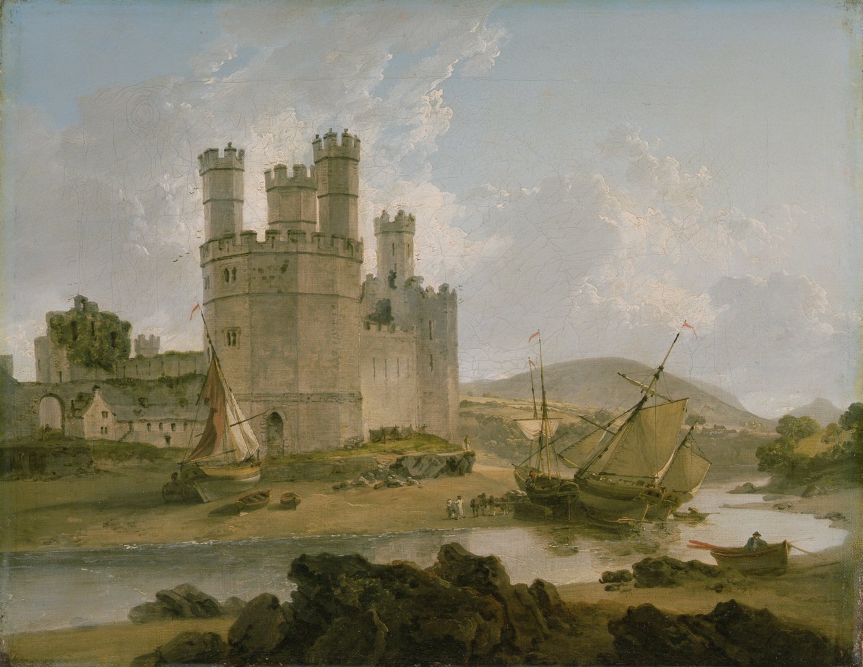 Caernarvon Castle von Julius Caesar Ibbetson