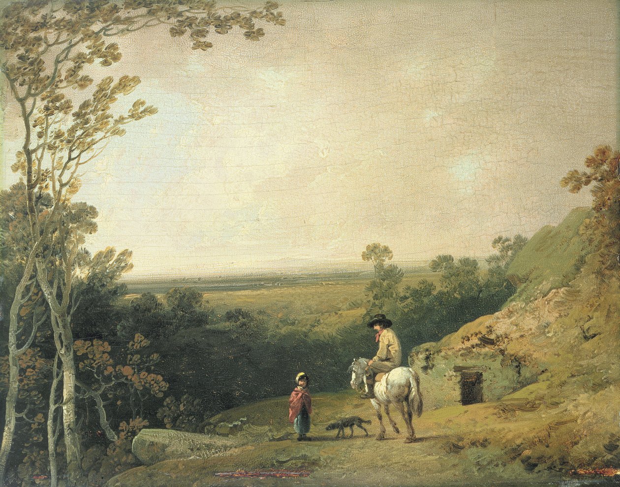 Landschaft mit Figuren von Julius Caesar Ibbetson