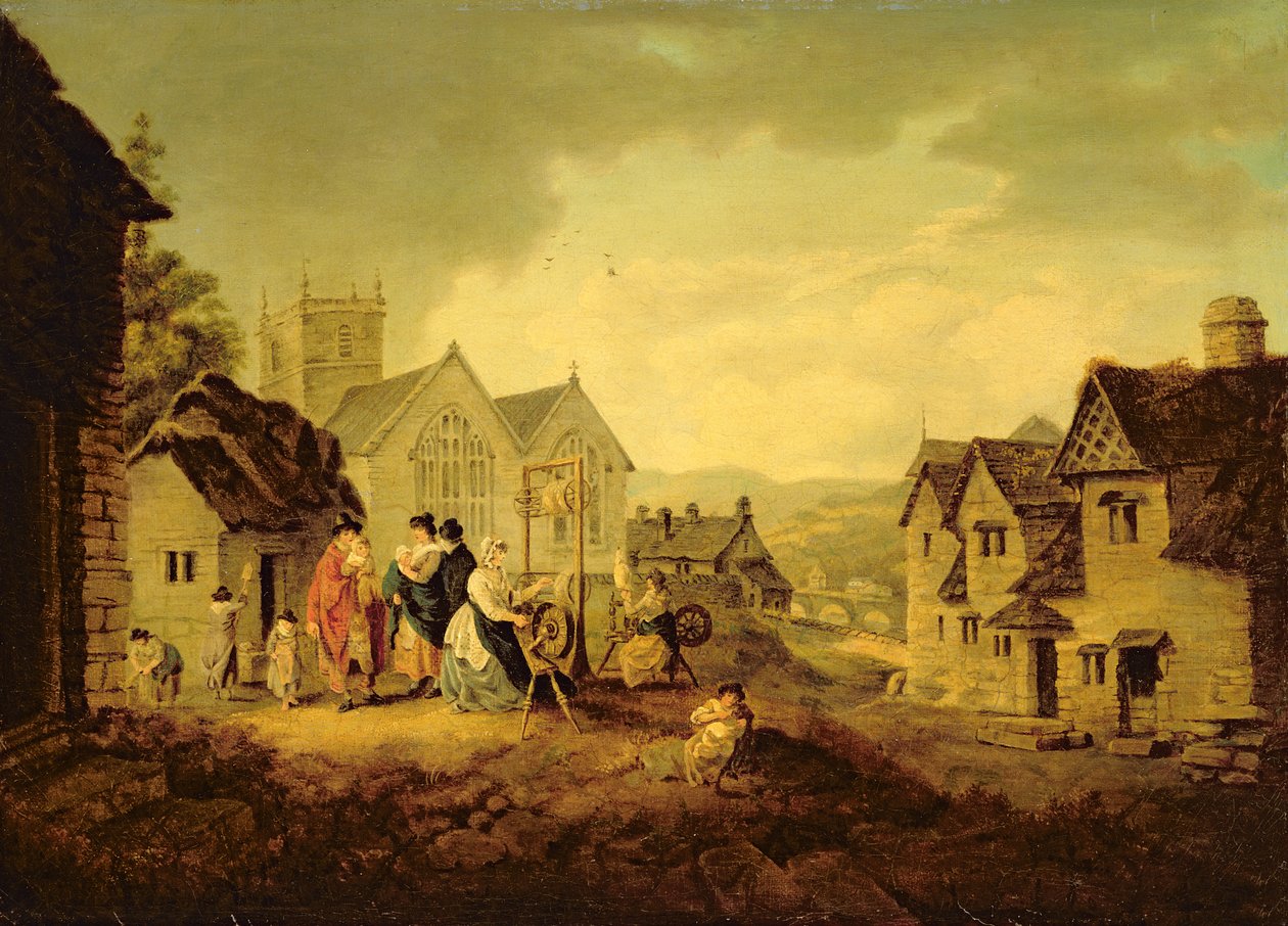 Llangollen von Julius Caesar Ibbetson