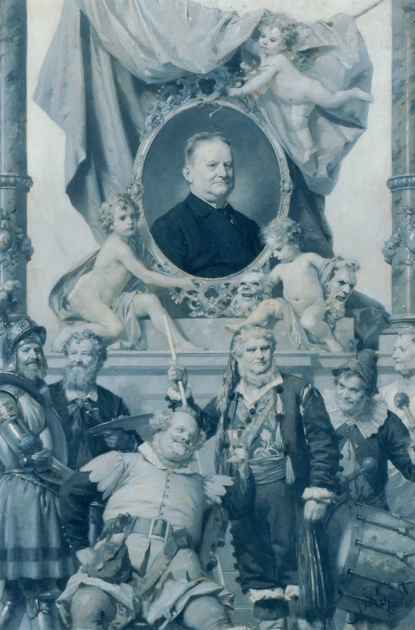 Der Burgschauspieler Bernhard Baumeister von Julius Schmid
