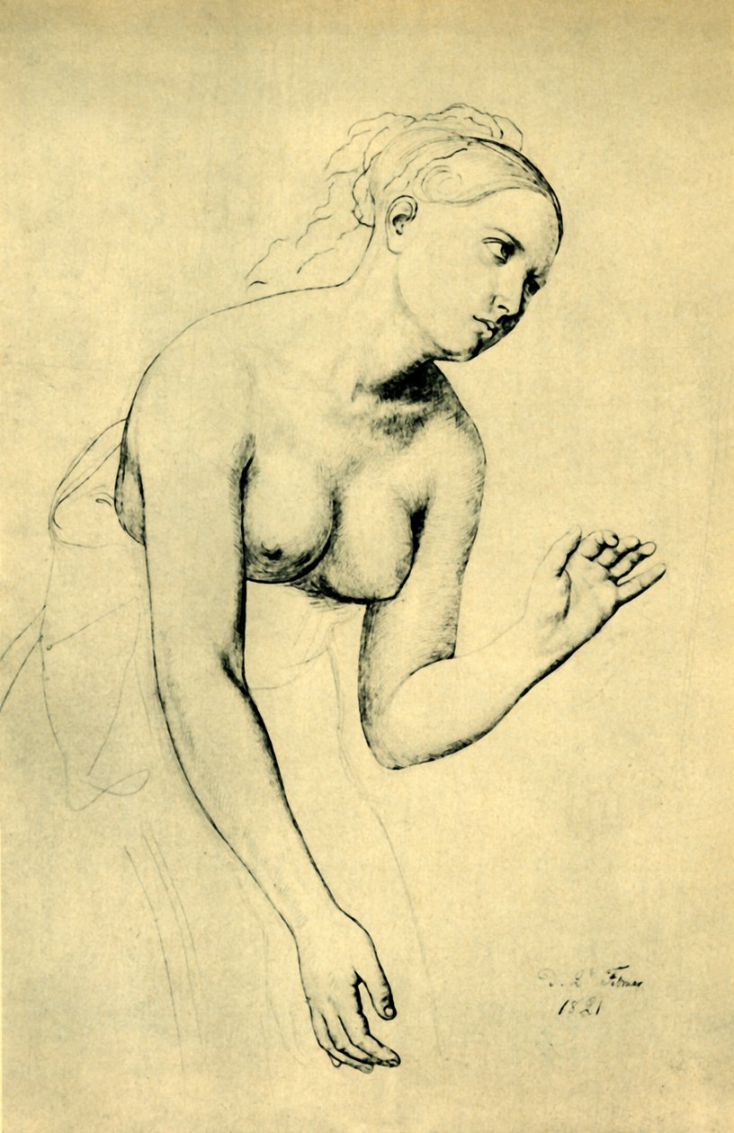 Halbnackte Frau, 1821, 1943 von Julius Schnorr von Carolsfeld