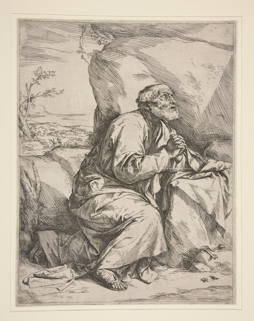 Heiliger Petrus in Reue von Jusepe de Ribera