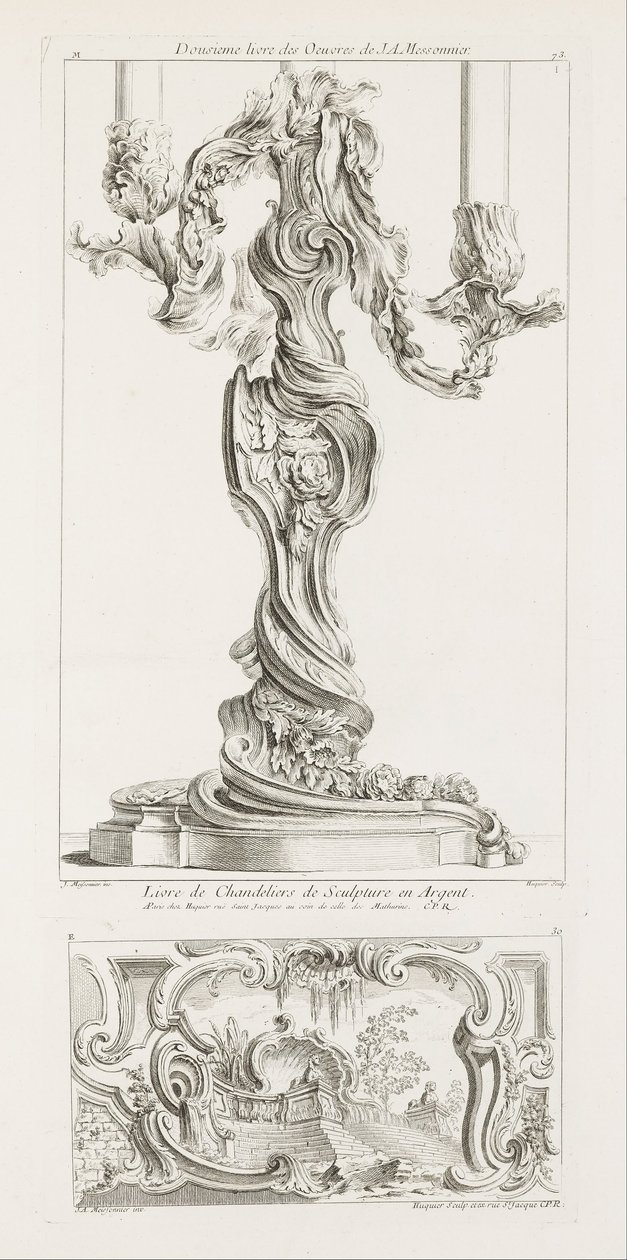Buch der Silberleuchter-Skulpturen von Juste Aurèle Meissonnier
