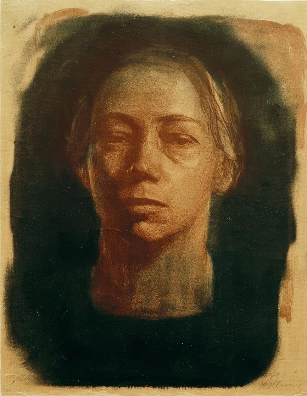 Selbstbildnis en face von Käthe Kollwitz