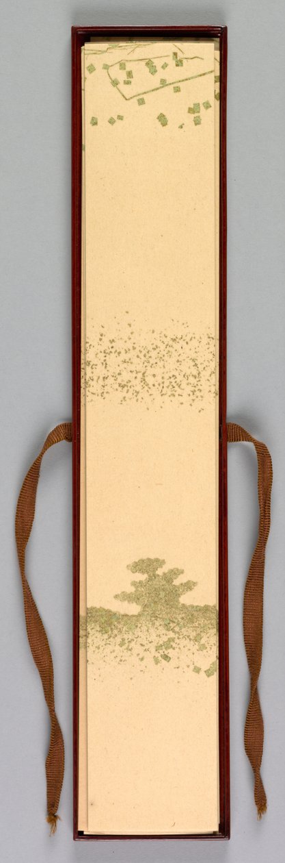 Gedichtkartenbox, 1868-1912 von Kamisaka Sekka