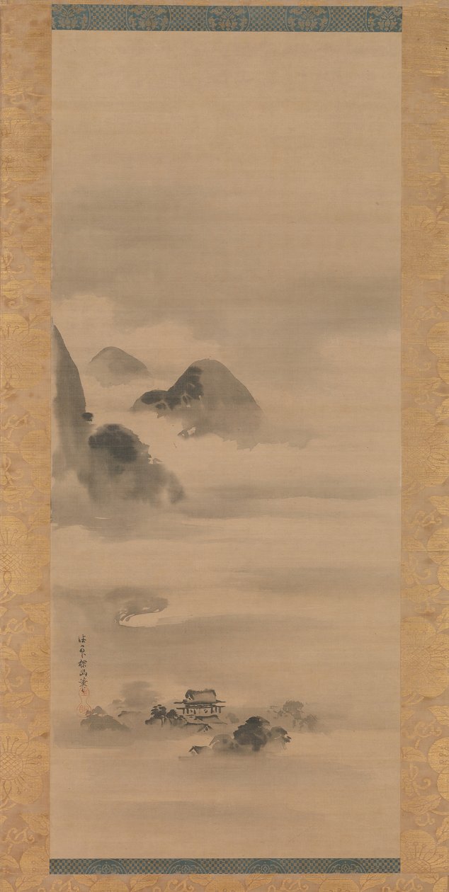 Landschaft im Mondlicht, nach 1662 von Kanō Tan’yū