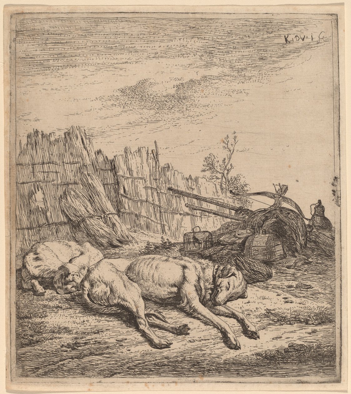Jagdhunde von Karel Dujardin