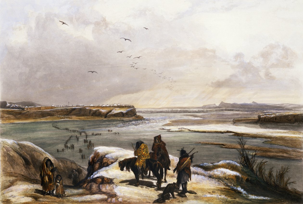 Fort Clark am Missouri, Februar 1834, Tafel 15 aus Band 2 von 