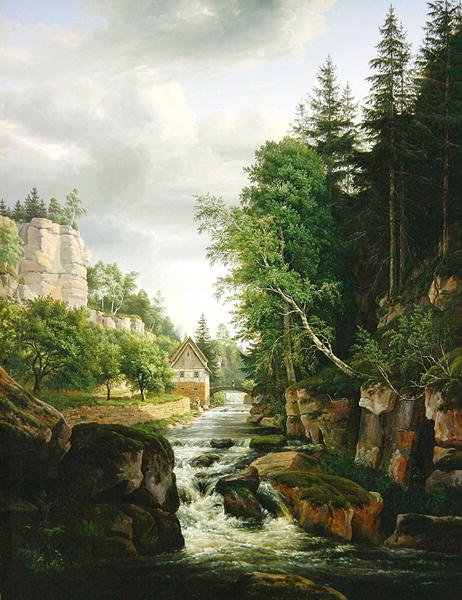 Mühle im Mühletal, Liebenthal von Karl Christian Sparmann