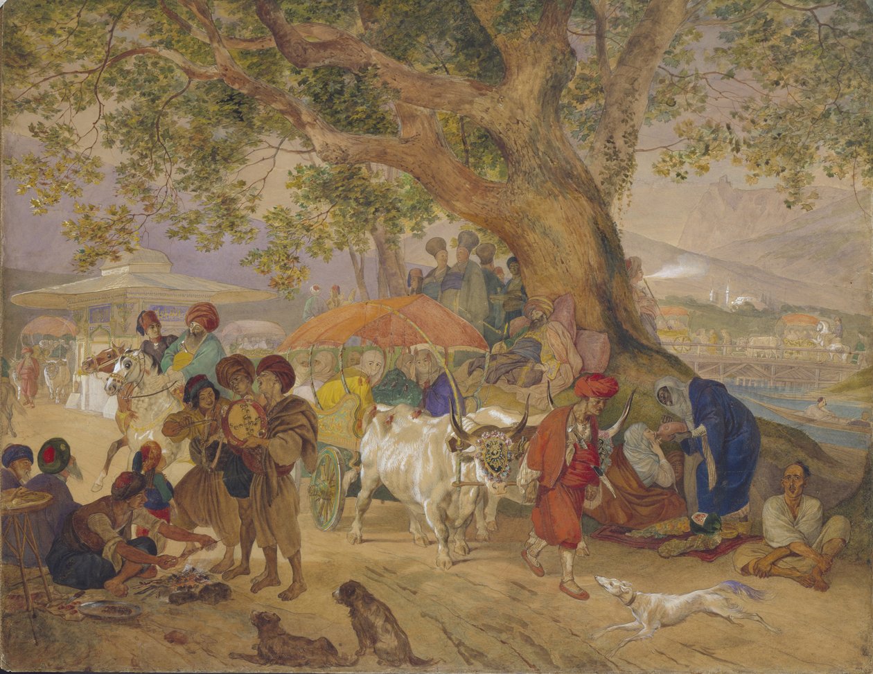 Süßwasserquellen bei Konstantinopel, 1849 von Karl Pavlovich Bryullov