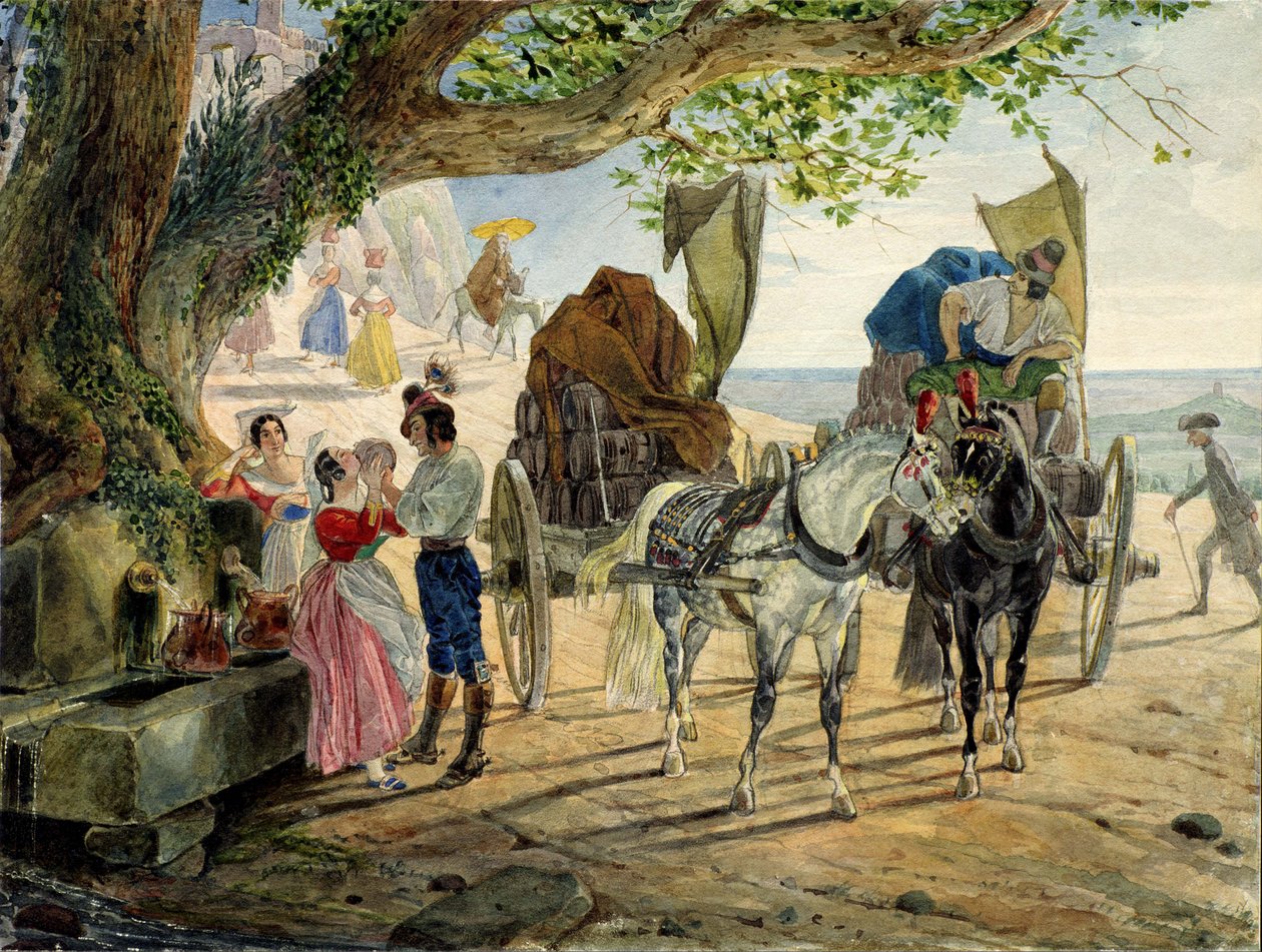 Fest in Albano von Karl Pavlovich Bryullov