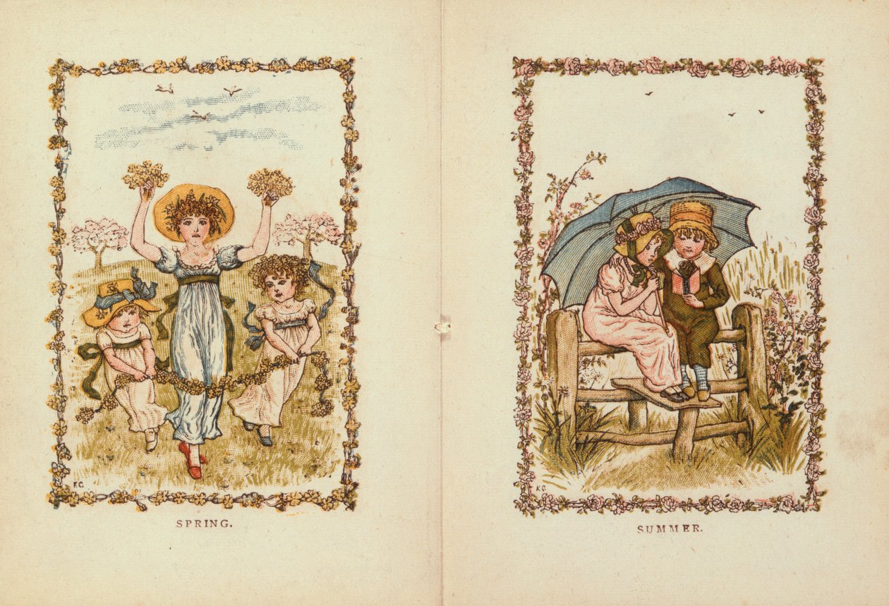 Frühling und Sommer, 19. Jahrhundert von Kate Greenaway