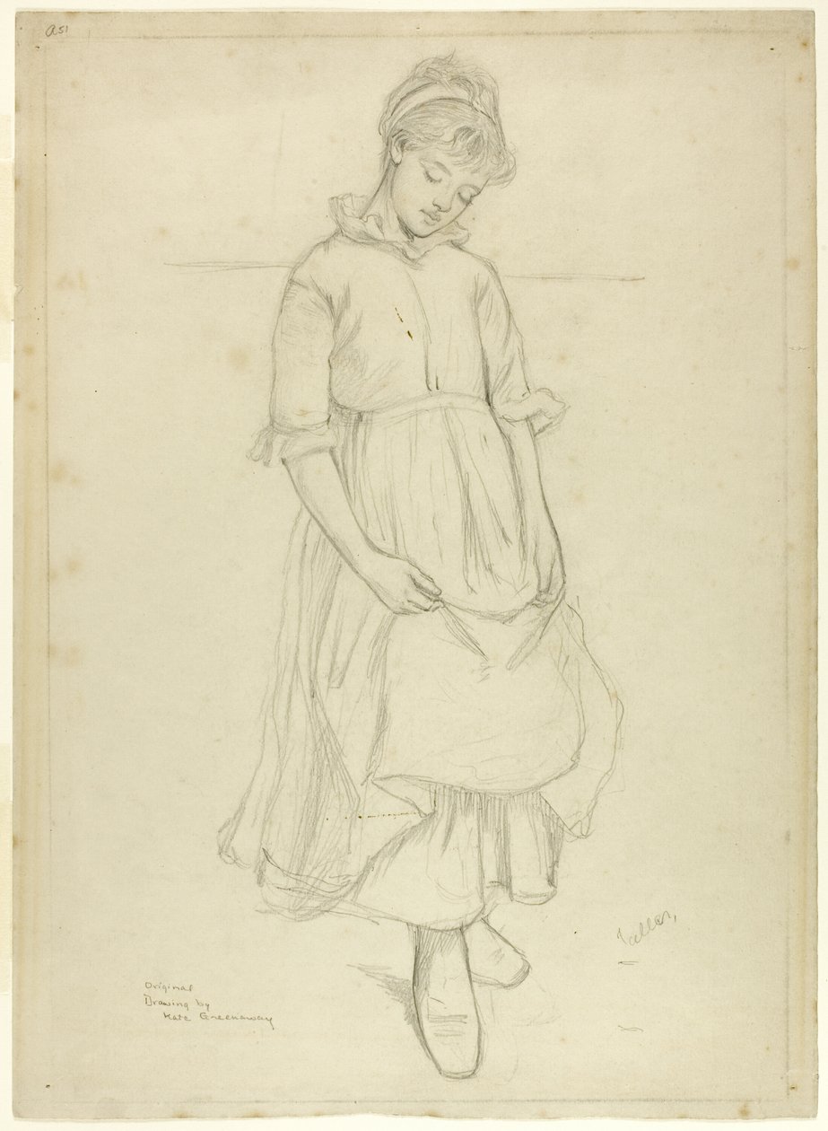 Stehendes Mädchen von Kate Greenaway