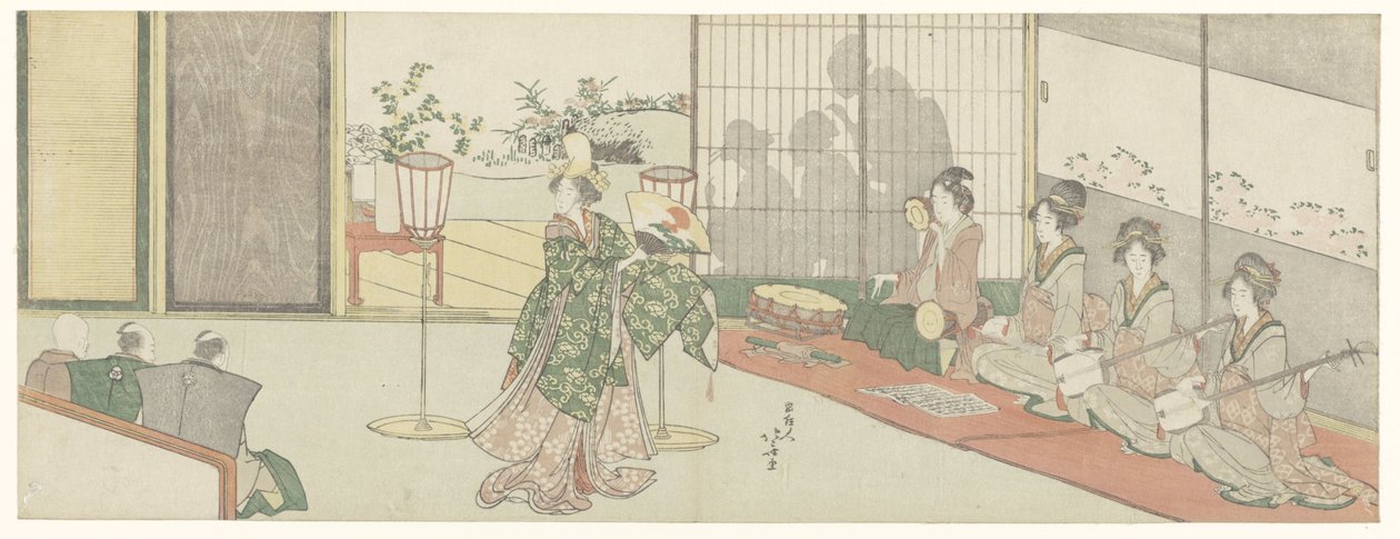 Tanzvorführung von Katsushika Hokusai