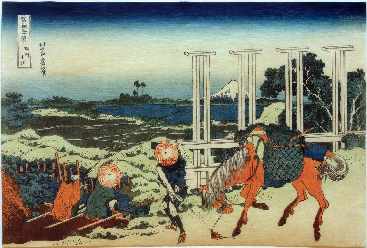 Senju in der Provinz Musashi von Katsushika Hokusai