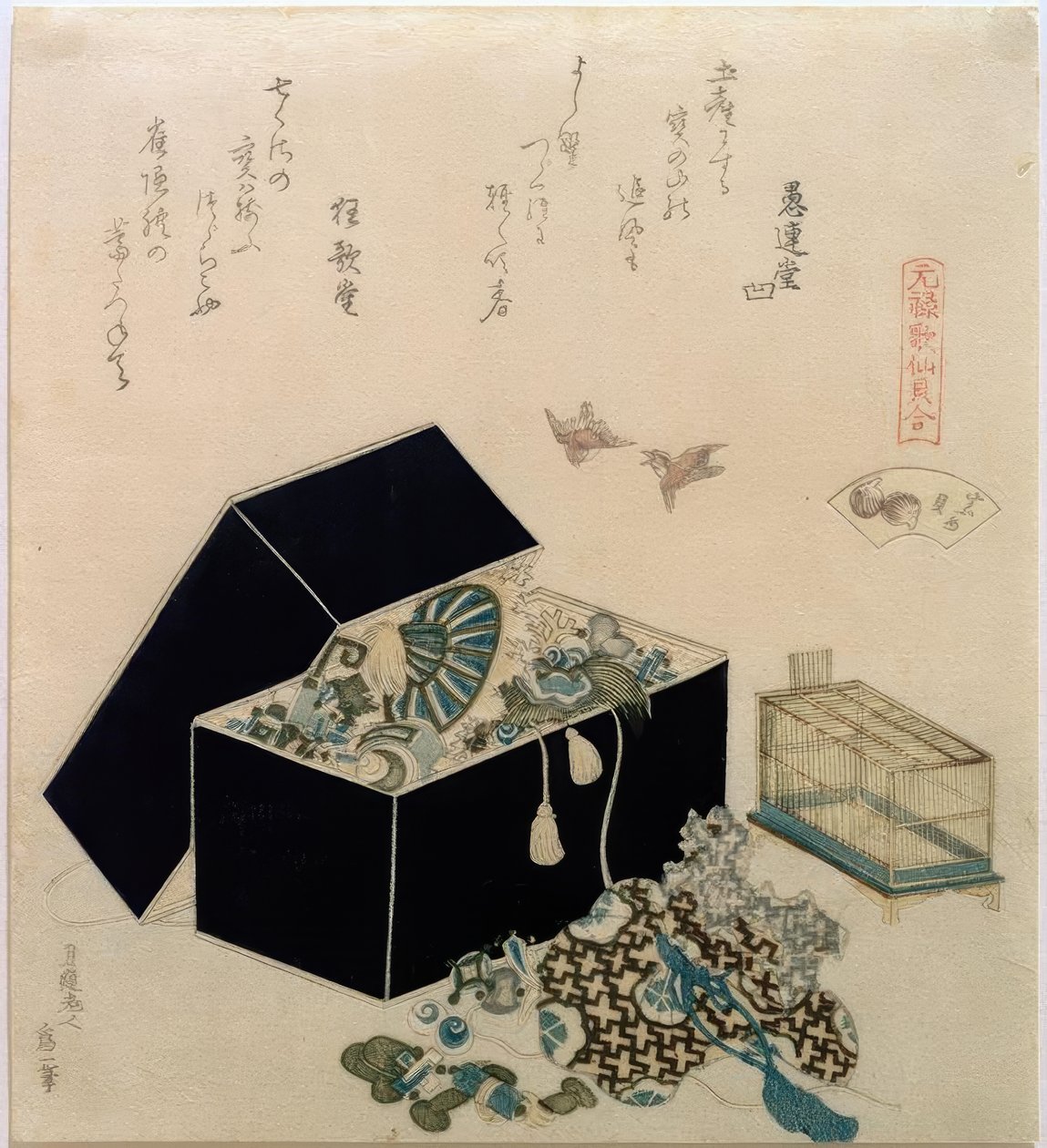 Spatzenmuschel von Katsushika Hokusai