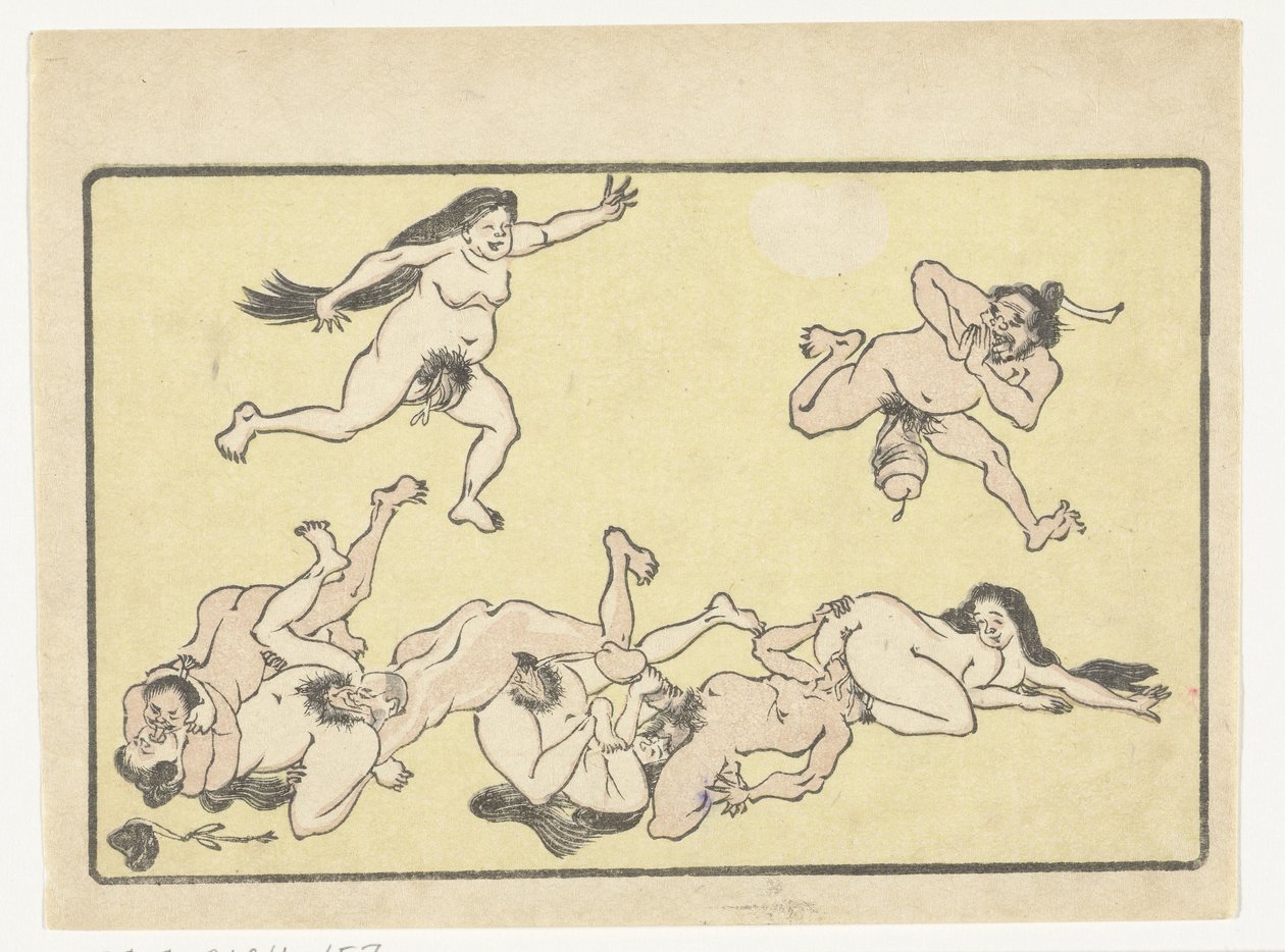Orgie von Kawanabe Kyosai