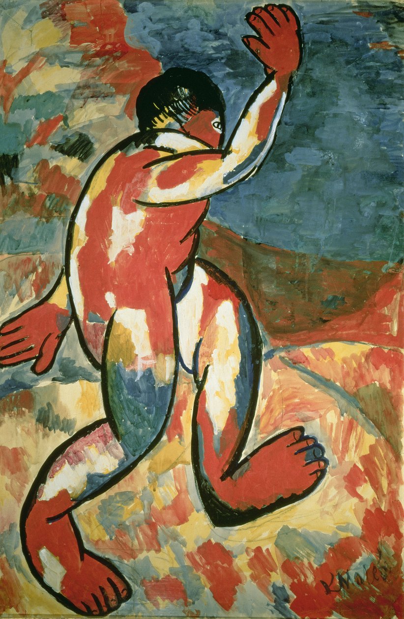 Ein Badender, 1911 von Kazimir Severinovich Malevich