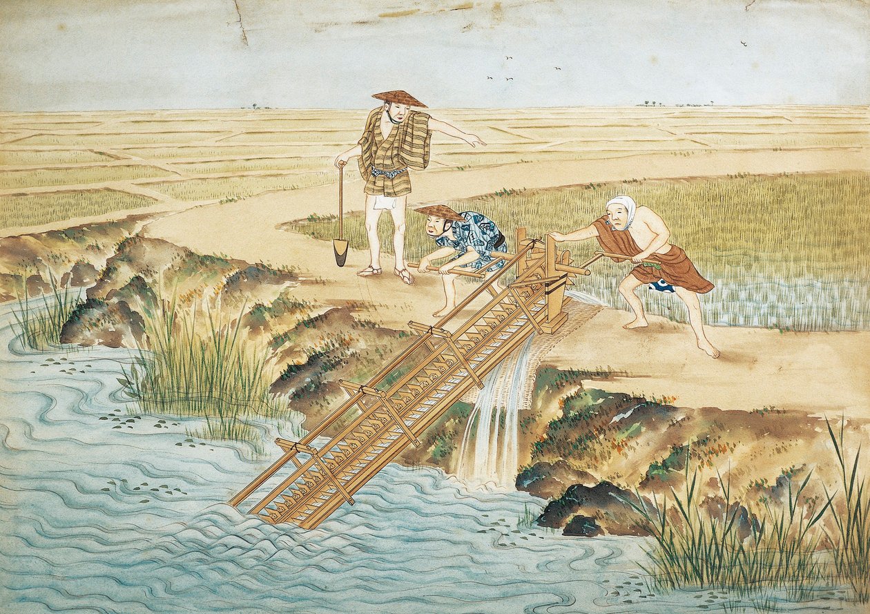 Leiden, Arbeit in den Reisfeldern von Keiga Kawahara