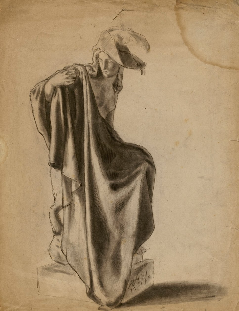 (Ohne Titel) (Draperiestudie) von Kenyon Cox