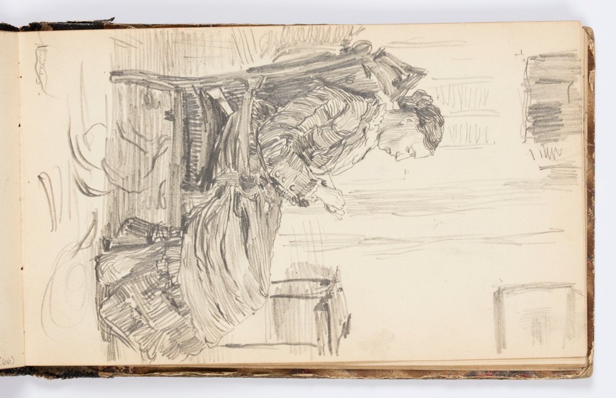 Skizzenbuchseite von Kenyon Cox